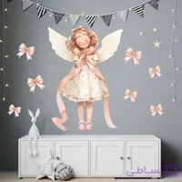 استیکر دیواری اتاق کودک - فرشته ی زیبا - کد W215