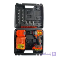 دریل پیچ گوشتی شارژی 148 ولت جاب مدل JB-148MAX EDITION مجموعه 40 عددی
