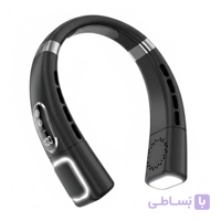 پنکه گردنی شارژی تورتیس مدل Turbo Bladeless چراغ دار