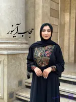 پیراهن مجلسی سوگل مشکی زیپ شیردهی دار