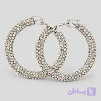 گوشواره حلقه ای سواریسکی