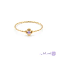 انگشتر طلا مینیمال بابونه یاسی