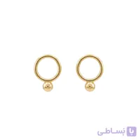 گوشواره طلا دایره و نقطه