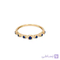 انگشتر طلا یارا نگینی سورمه ای
