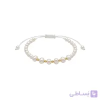 دستبند طلا و نخ مراوارید میکس باروک و البرنادو