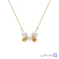 گردنبند طلا مروارید باروک و دانه نارا