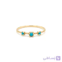 انگشتر طلا مینیمال یارا سه نگین