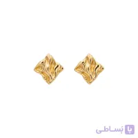 گوشواره طلا مربع مواج مینی
