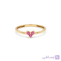 انگشتر طلا قلب آمور نگینی