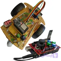 کیت سرگرمی آموزشی ماشین کنترلی ربات دوچرخ مهندسیکا(03) مدل ROBOT_ESP32_BLE