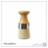 قلم‌مو استنسیل و پتینه دسته چوبی گرد 5 سانت
