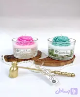 شمع معطر و دستساز مدل گل آلاله و صدف - خرید مستقیم از تولیدکننده