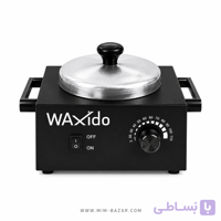 دستگاه شمع وکسیدو مشکی WAXido موم گرم کن فلزی تک‌مخزن