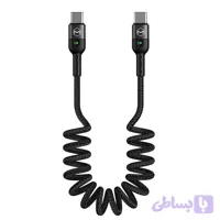 کابل شارژ و انتقال داده تایپ سی به تایپ سی مک دودو Mcdodo CA-786 Type-C Coiled Cable 1.8M