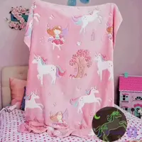پتو شب نما طرح پونی و فرشته