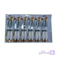 چاقو میوه خوری استیل سایز بزرگ دسته رنگی