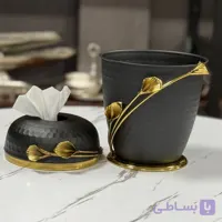 سطل و جا دستمال لیلیوم چکشی