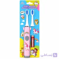 مسواک برقی کودک Child Acoustic با سری یدک رنگ صورتی