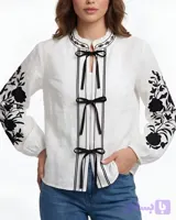 شومیز روبان جلو گره ESQ