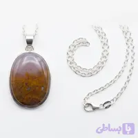 گردنبند نقره عقیق پاییزه
