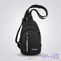 کیف کراس بادی اسپرت مدل Antler مشکی نوار سفید کد 10316