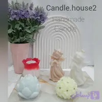 شمع فرشته و گل