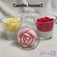 شمع شات و گل رز