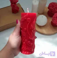 شمع استوانه گل گندمی