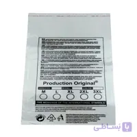 پلاستیک بسته بندی لب چسب دار مدل مارک دار سایز 30*40 سانتی متر بسته 50 عددی