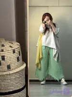 شلوار الیاف طبیعی زنانه کد2019