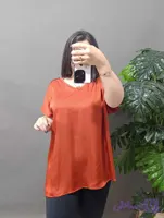 شومیز ساتن پشت نخی زنانه کد 12807