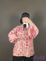 شومیز نخی زنانه کد 13497