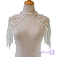 تاپ مجلسی شیک مرواریدی زنانه مدل شرابه