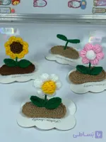 گیره مو پینترستی طرح گل و برگ