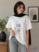 تیشرت باکسی طرح نقطه تعادل