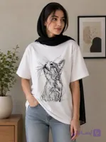 تیشرت باکسی طرح غریزه بیدار