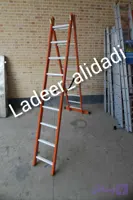 نردبان مخابراتی ۳متری ۲تکه ۱۱پله نیم گرد آلومینیومی بدون پایه حائل