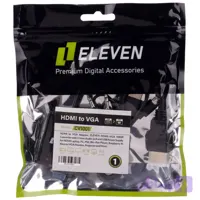 تبدیل Eleven CV1001 HDMI To VGA + کابل صدا و کابل Micro USB