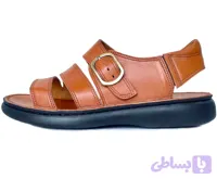 صندل چرم مردانه طبی با پدخارپاشنه آریا