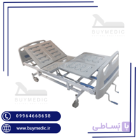 تخت بیمارستانی با قابلیت تنظیم ارتفاع سه شکن مکانیکی