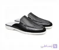 صندل چرم مردانه مدل لوفر مشکی