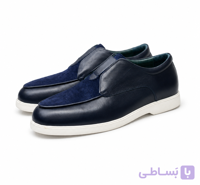 کفش چرم مردانه yz سرمه ای
