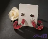 پک وارداتی گوشواره ( گل شکوفه طبیعی)