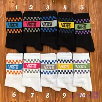 جوراب ساقدار نوشته دار دومینو سری Vans