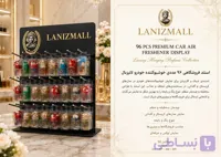 سبد تخفیفی شماره ۱پک اقتصادی عمده LANIZ | ۹۶ |استند۹۶عددی در سه مدل خوشبوکننده آویزی خودرو ویژه فروشندگان (گلدانی،کریستال،لومینا)