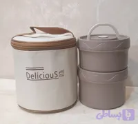 ظرف غذا و لانچ باکس استیل دو عددی