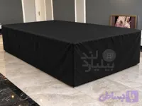 کاور میز اسنوکر ۱۲ فوت مدل فول کاور زیپ دار رنگ مشکی
