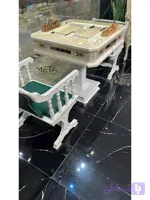 مشخصات میز تخته نرد و شطرنج 10 بازی سفید