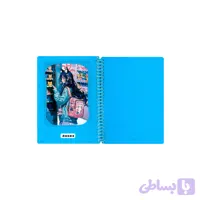 دفترچه یادداشت سیمی قابدار مدل دختر کوله گربه ایی کد GA120