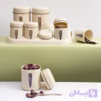 سرویس ادویه دو طبقه ساده بسته 6 تایی کد R1143